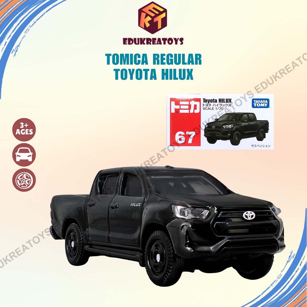 Mainan mobil diecast Toyota Hilux Hitam