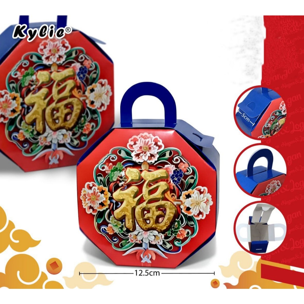 CNY Hampers Box/ Kotak Hampers Imlek Hexagon