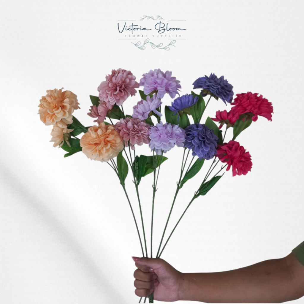Dahlia Artificial/Bunga Artificial Premium/Bunga Plastik Grosir/Bunga Hias/Bunga Dekorasi