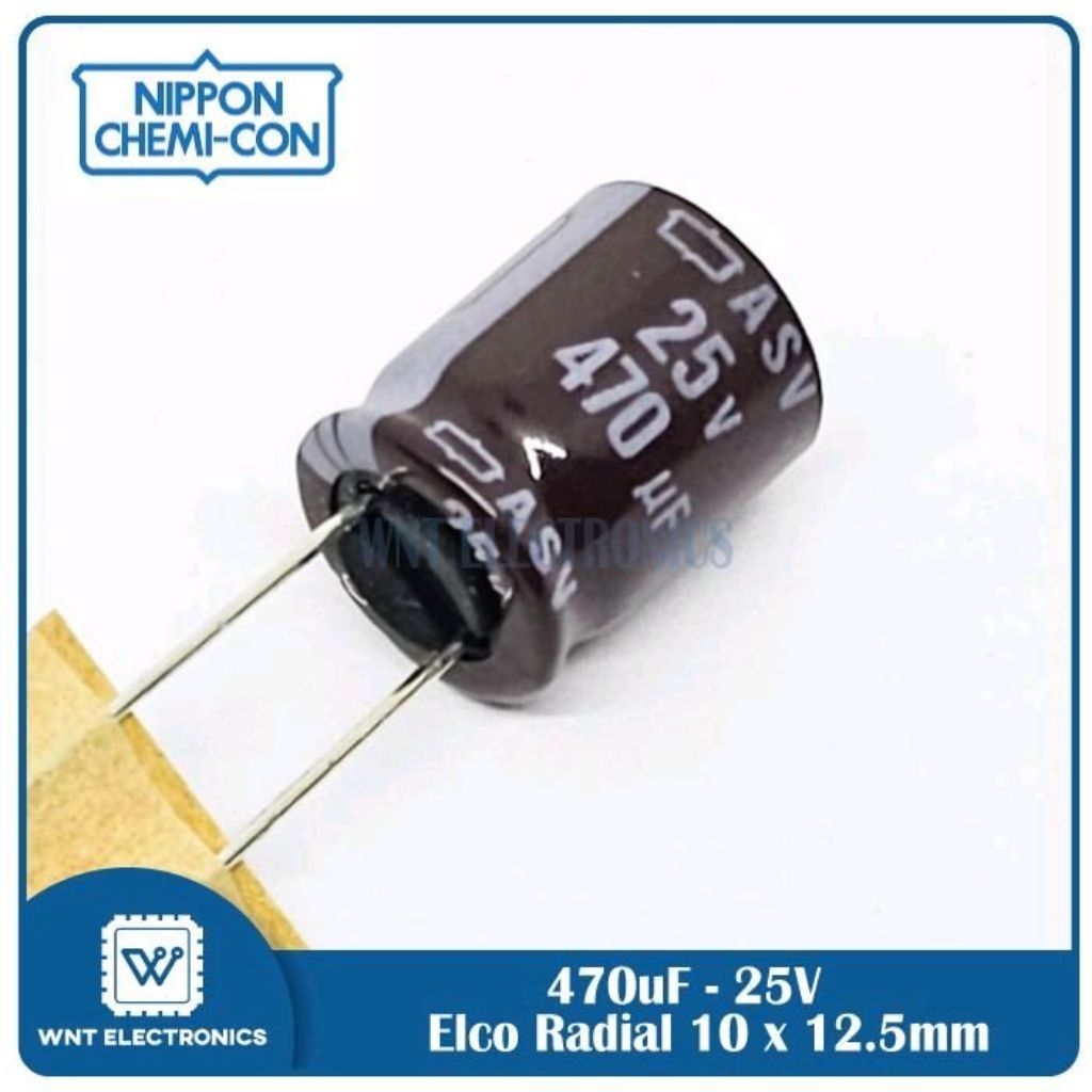 Capasitor Elco 470uf 25v 470uf25v 470 uf 25 v