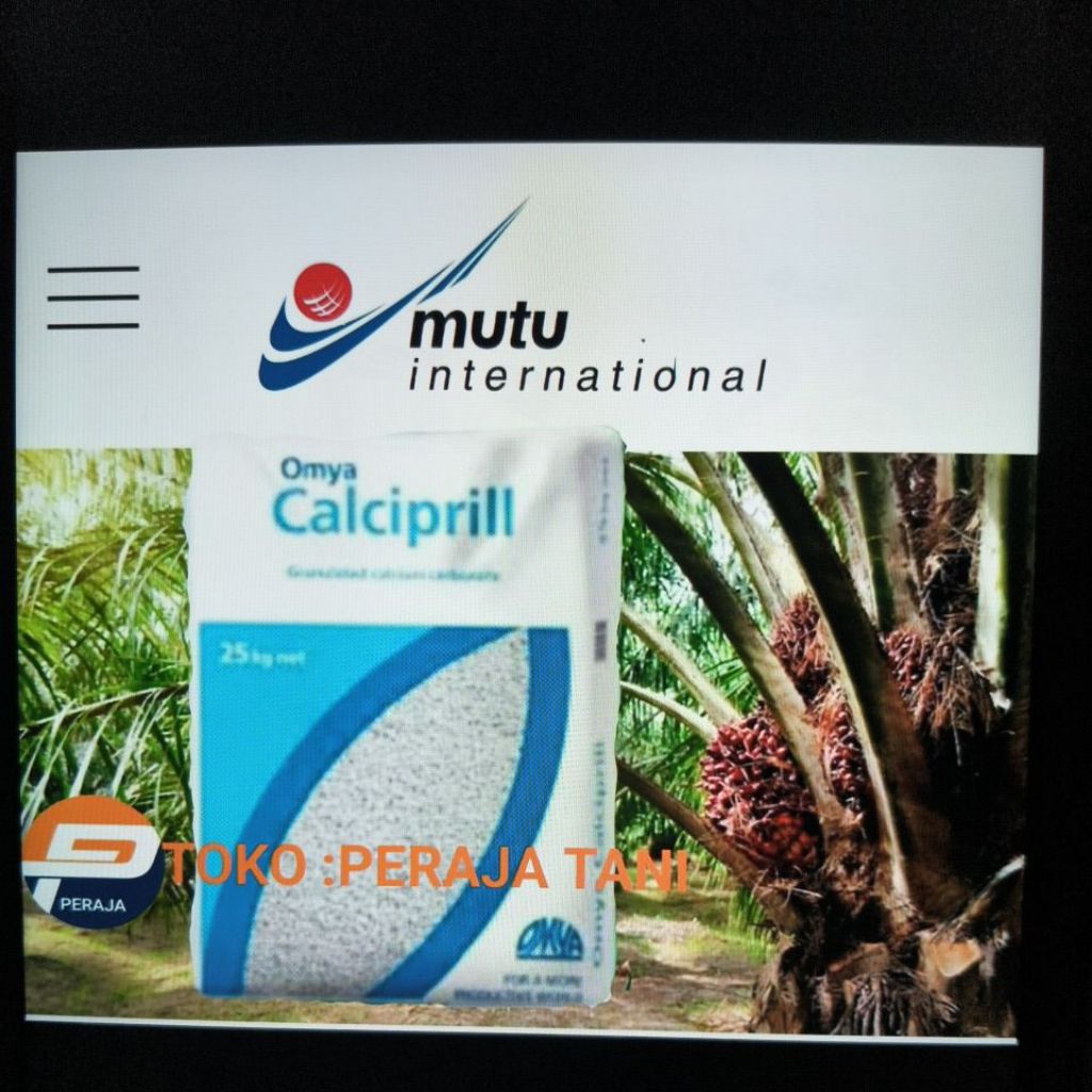 Pupuk OMYA Calciprill 25 Kg.