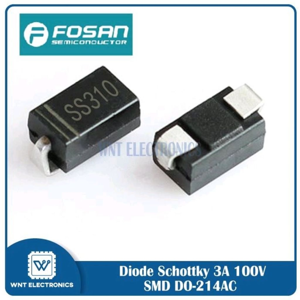 Diode SS310 SMD DO-214 - Dioda SS310 - Dioda 3A 100V Diode Schottky