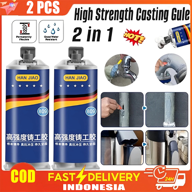 Lem AB Besi Super Kuat Tahan Panas 100 Gram Lem Besi AB Metal Repair Glue Lem AB SUper Kuat