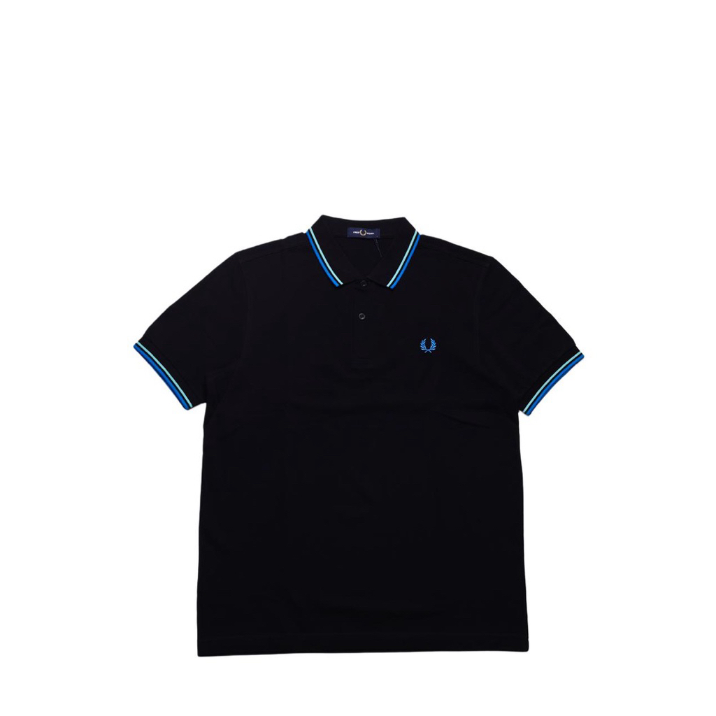 Fred Perry Twin Tipped Polo Shirt black wasabi
