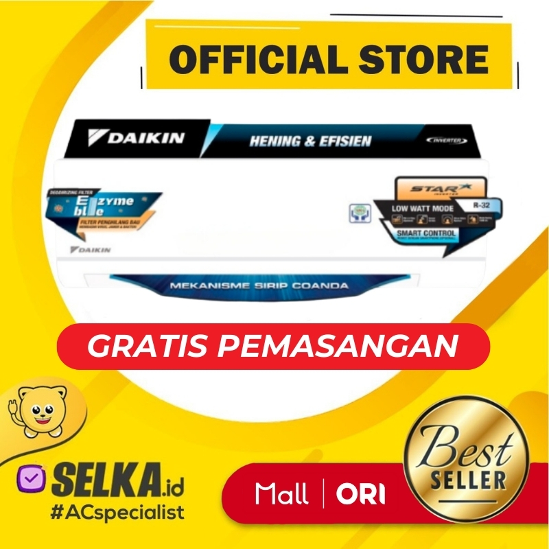 DAIKIN FTKC50TV AC SPLIT 2 PK STAR INVERTER