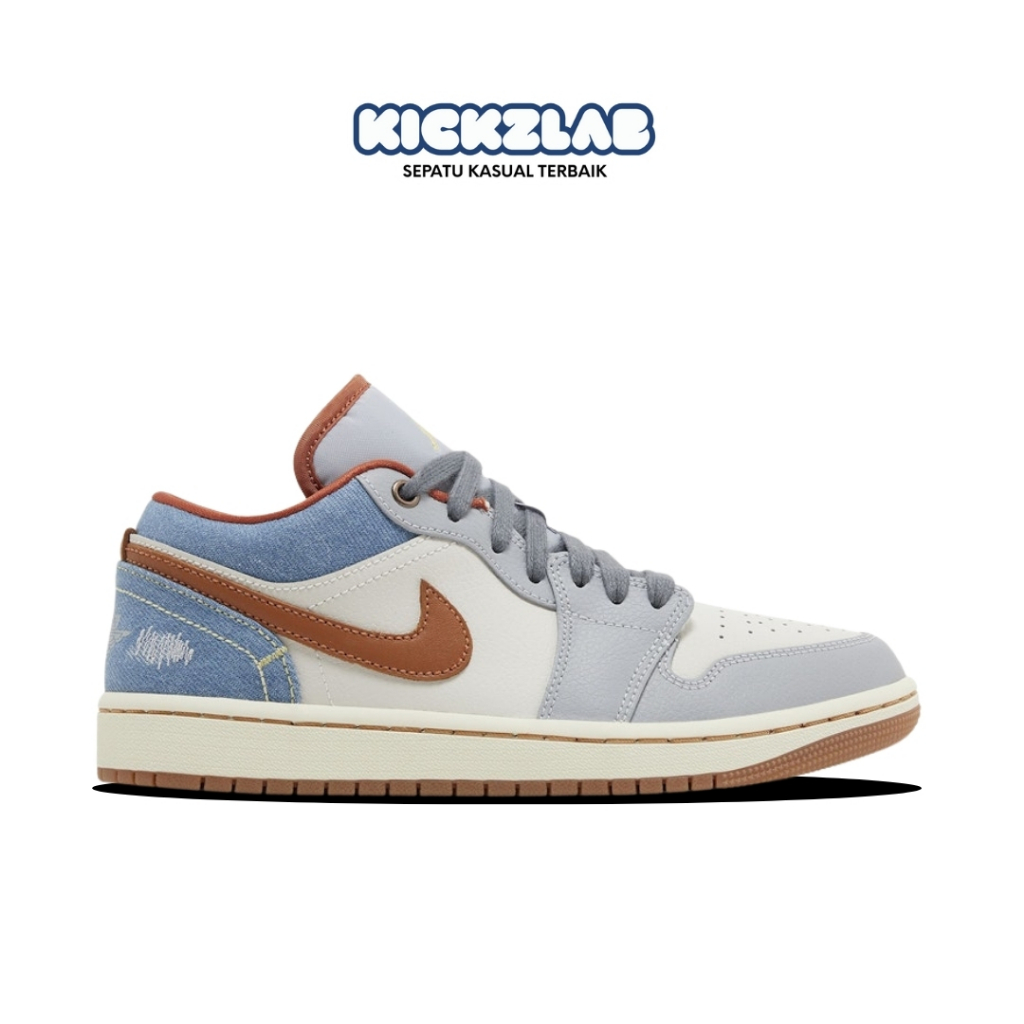 Sepatu AJ 1 Low Phantom Denim