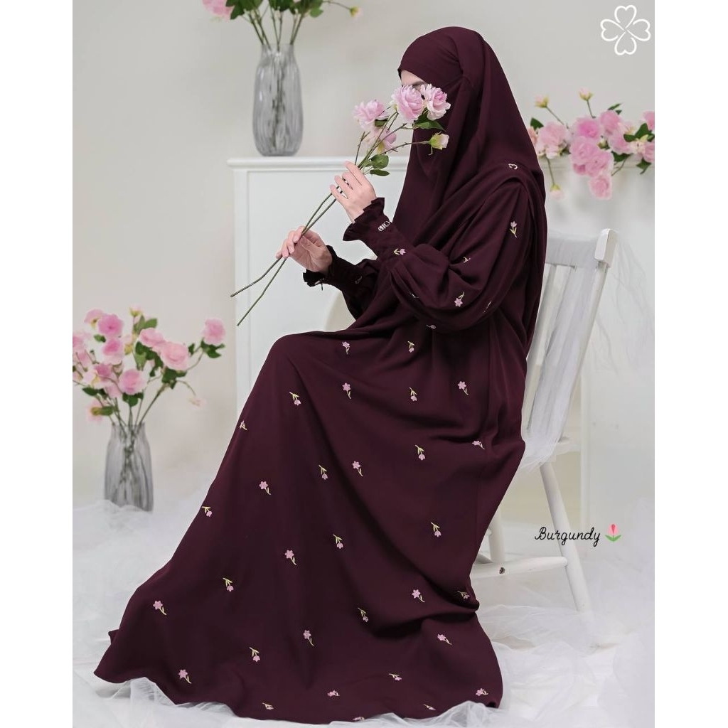 Abaya Al Ayn, Tulip set NP jejak, Line, Sakina by Mahira| Abaya Kekinian| Wudhu Friendly