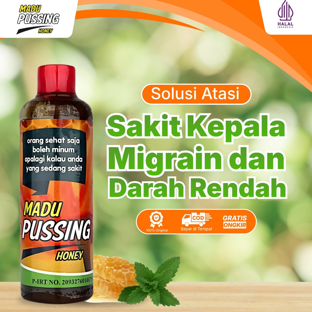 Madu Pusing Herbal Untuk Vertigo Migrain Asam Lambung
