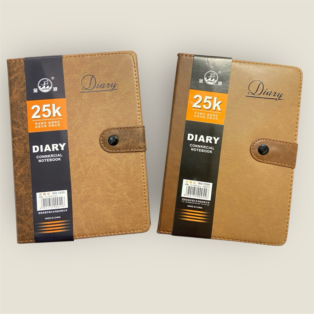JINBO Diary Connkrcial Notebook A5 Kulit Kancing