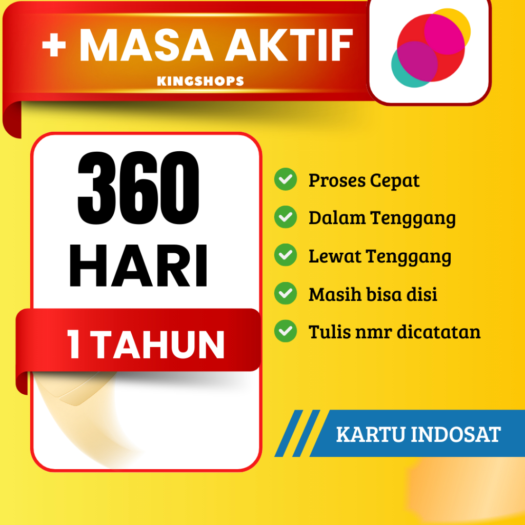 [Baca Deskripsi] Tambah Masa Aktif Indosat IM3 30 Hari /1Bulan / 3 bulan / 6 bulan /  1 tahun Murah