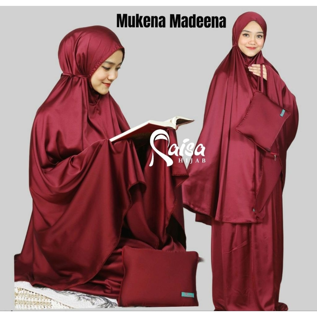 MADEENA MUKENA SILK RENDA PREMIUM ORIGINAL RAISA HIJAB/MUKENA MEDINA/MUKENA MADEENA/MUKENA RAISA/MUK