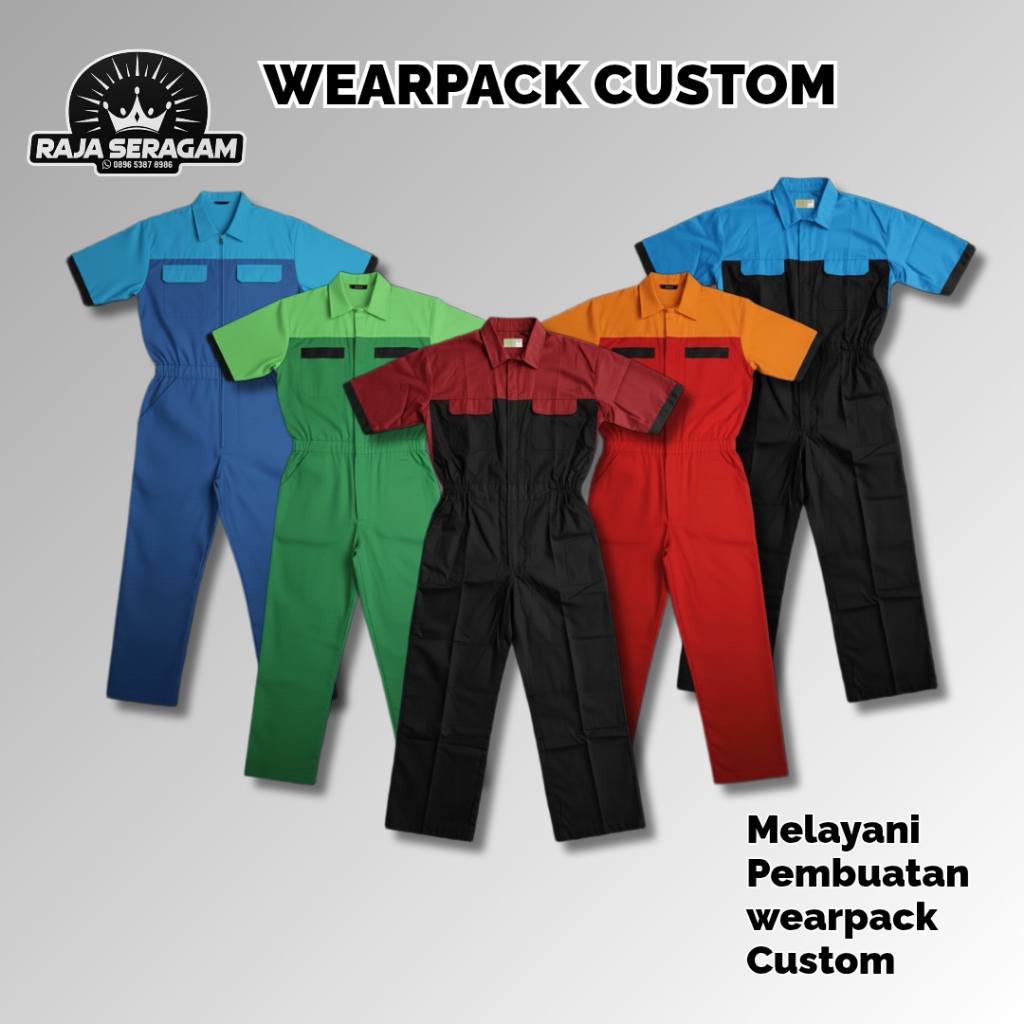 WEARPACK CUSTOM LAJURAN WEARPACK SMK STM WEARPACK BENGKEL WEARPACK TEKNISI