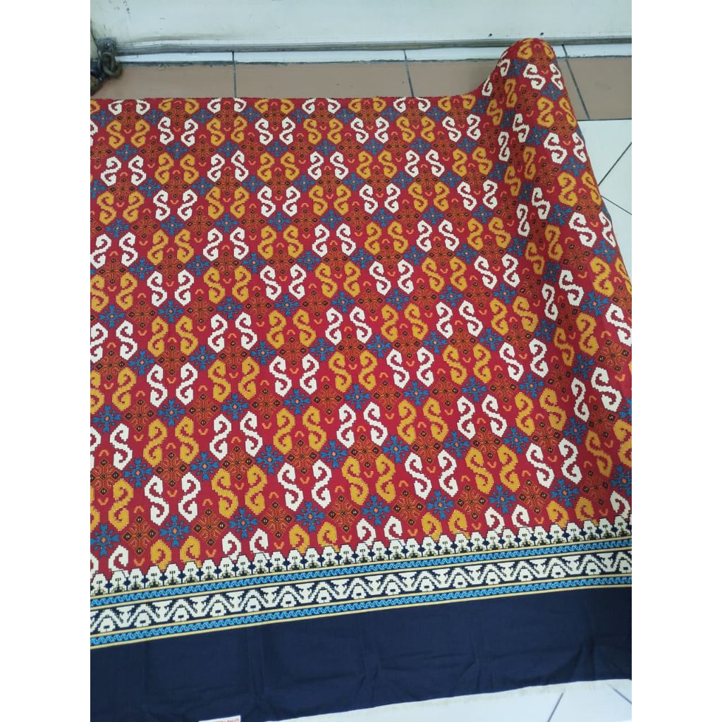 BAHAN KAIN BATIK METERAN JENIS BAHAN ( SEMI SUTRA FOIL)