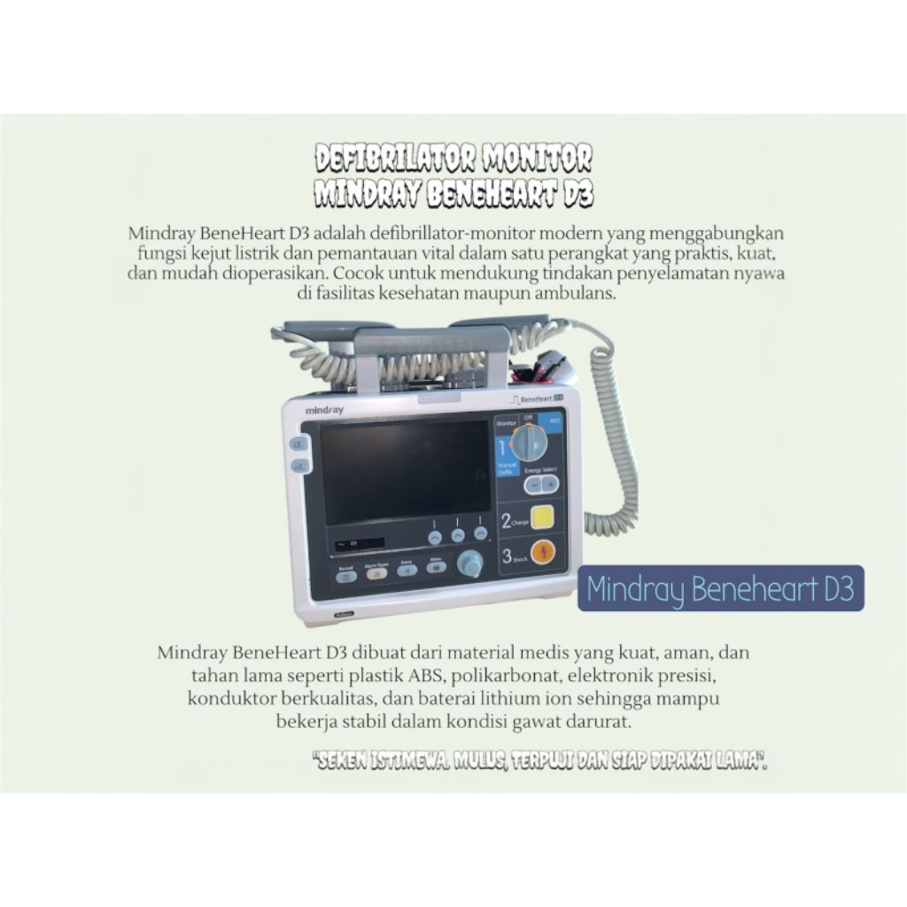 MINDRAY BENEHEART D3