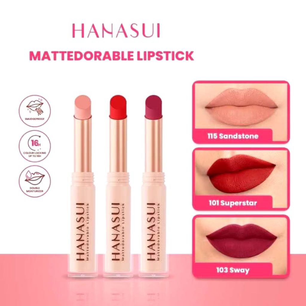 Hanasui Mattedorable Lipstik
