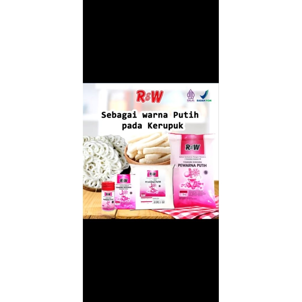 Pewarna Pemutih Makanan Rajawali R&W krupuk