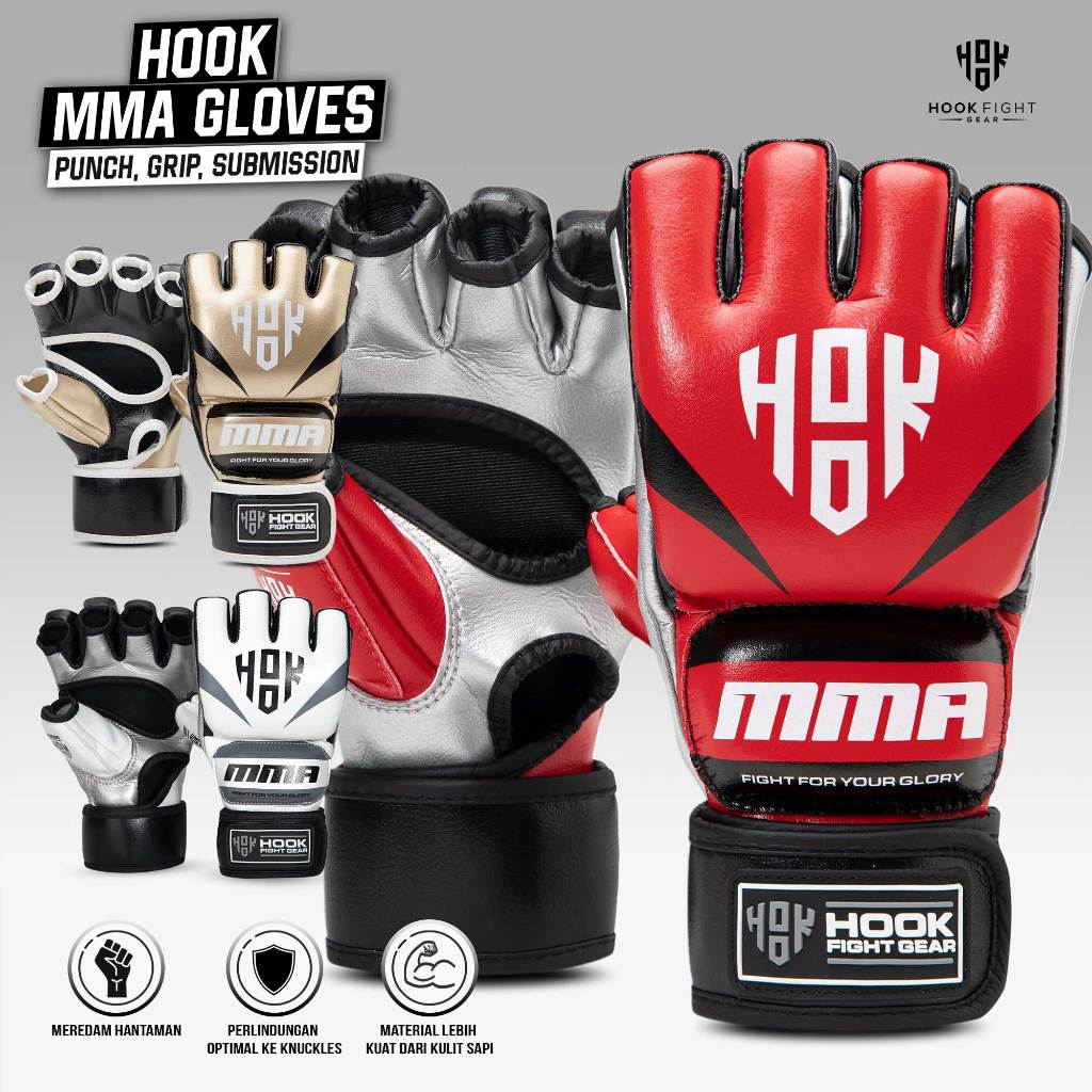 Sarung MMA Hook, Gloves MMA Hook, MMA Gloves Hook, Sarung Tangan MMA Hook, Sarung Tinju MMA Hook, Sa