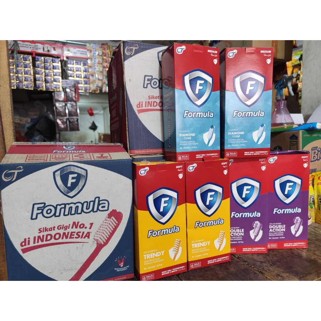 sikat gigi formula 1 BOX ISI 12 PCS