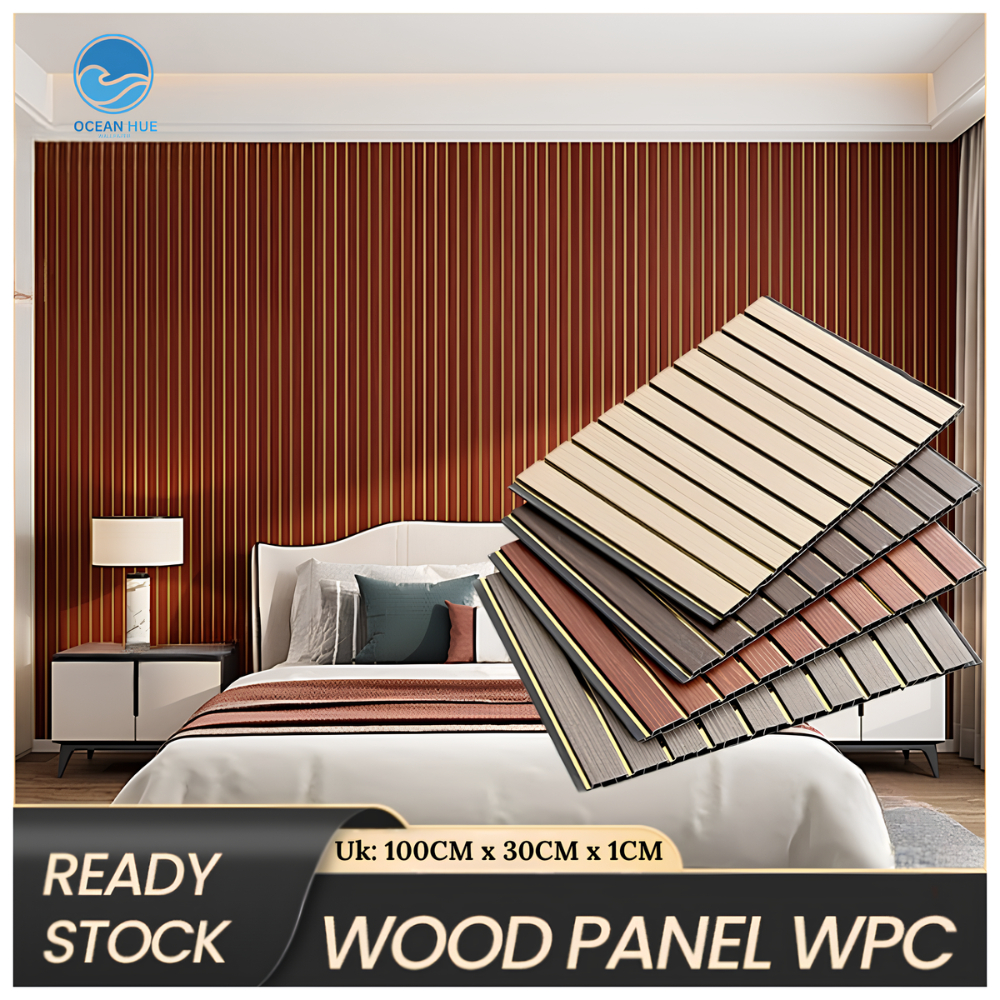 Wpc Wall Panel 1 Meter Wallpaper Dinding WPC Panel Dinding Wood Panel WPC