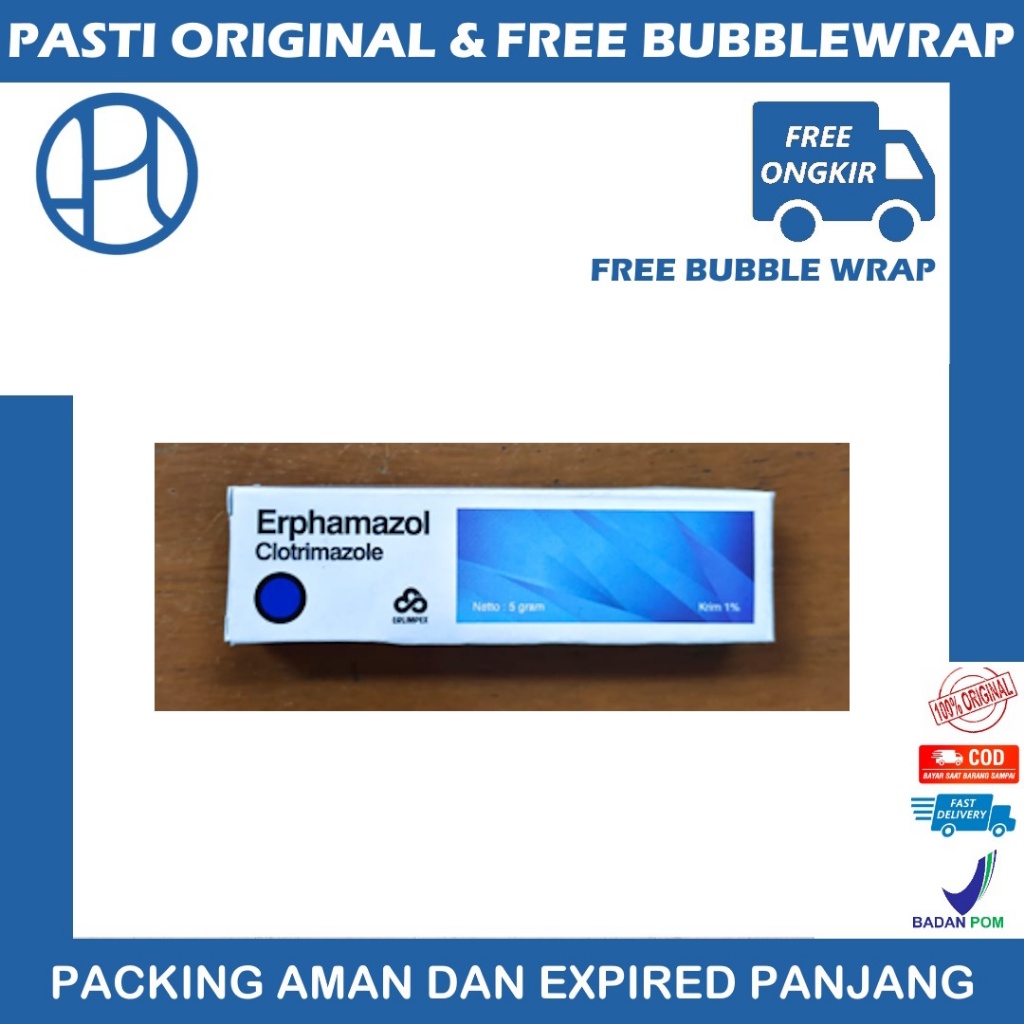 ERPHAMAZOL CLOTRIMAZOLE KRIM 5GR