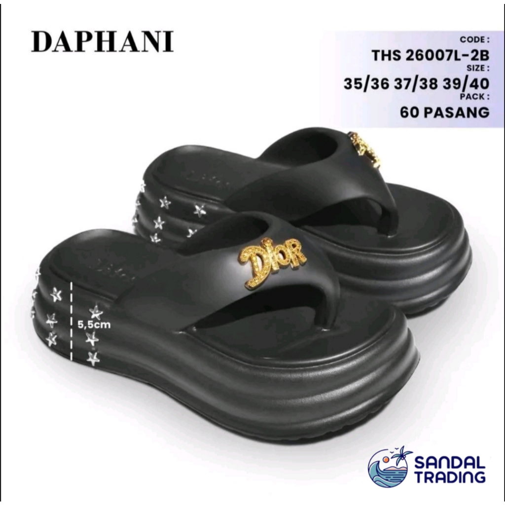 Sandal Wanita Jelly Karet Korea Empuk Lentur Sandal Jepit Wanita