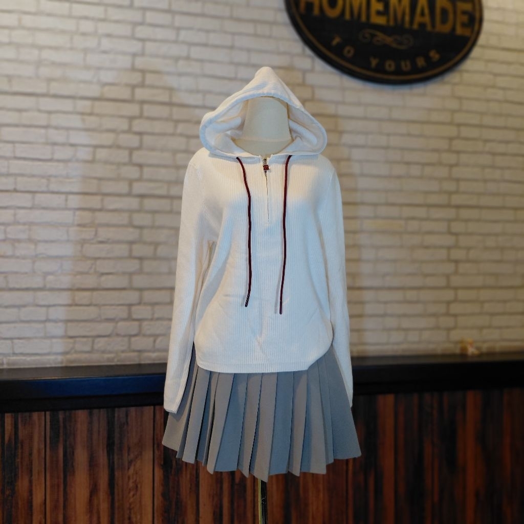 half zip sweater knit