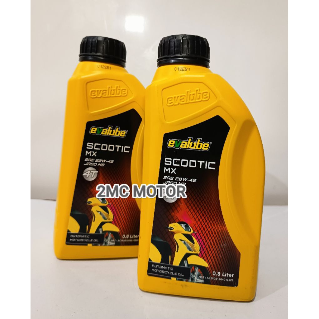 Oli Evalube Scootic MX 20W-40 800ML/Oli Motor Matic