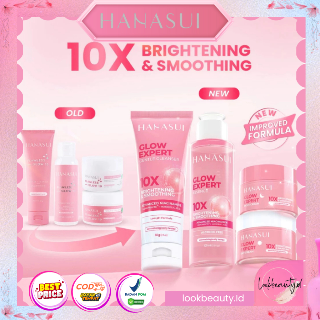 HANASUI Flawless Glow 10 Series | HANASUI Acne Treatment | Acne Spot | Night Day Cream | Essence | S