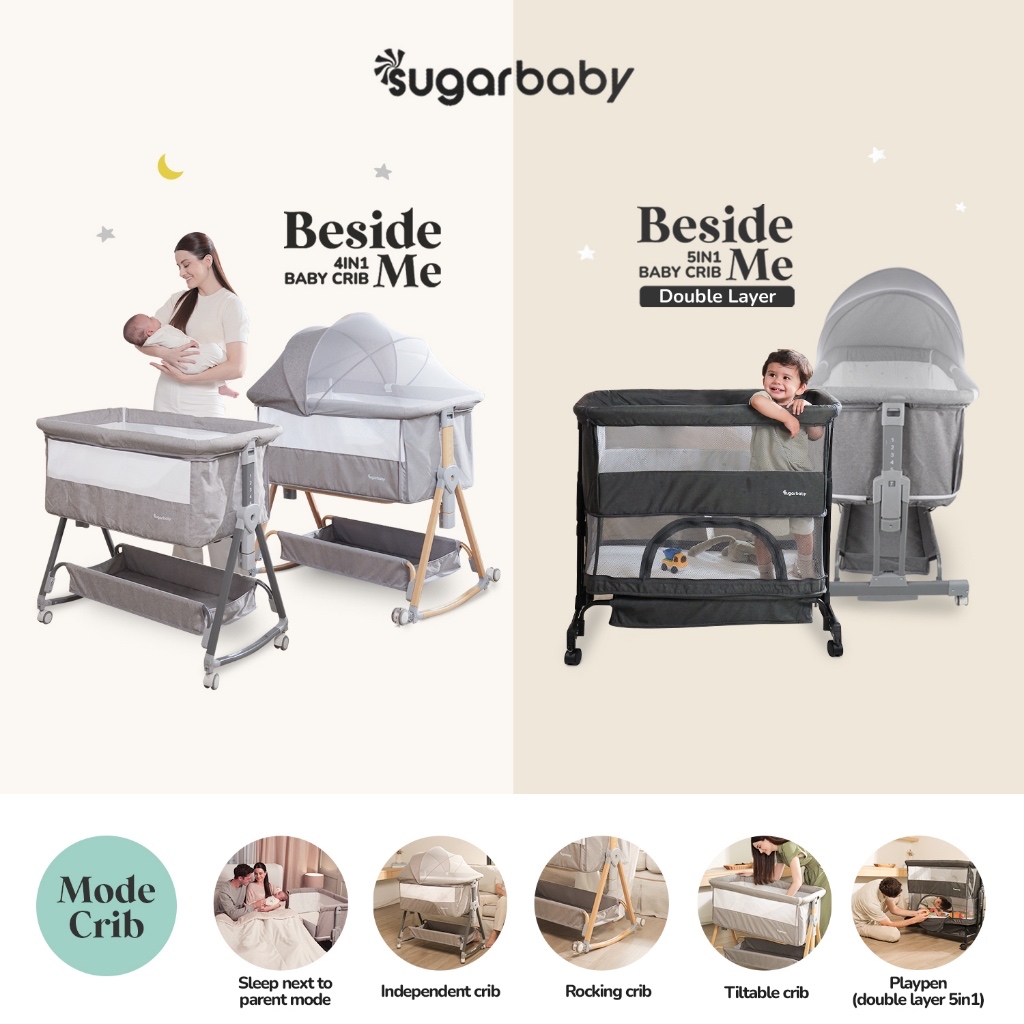Makassar - Sugarbaby Baby Crib 4in1 & 5in1/Tempat Tidur Bayi/Ranjang Tidur Bayi/Box Tidur Anak