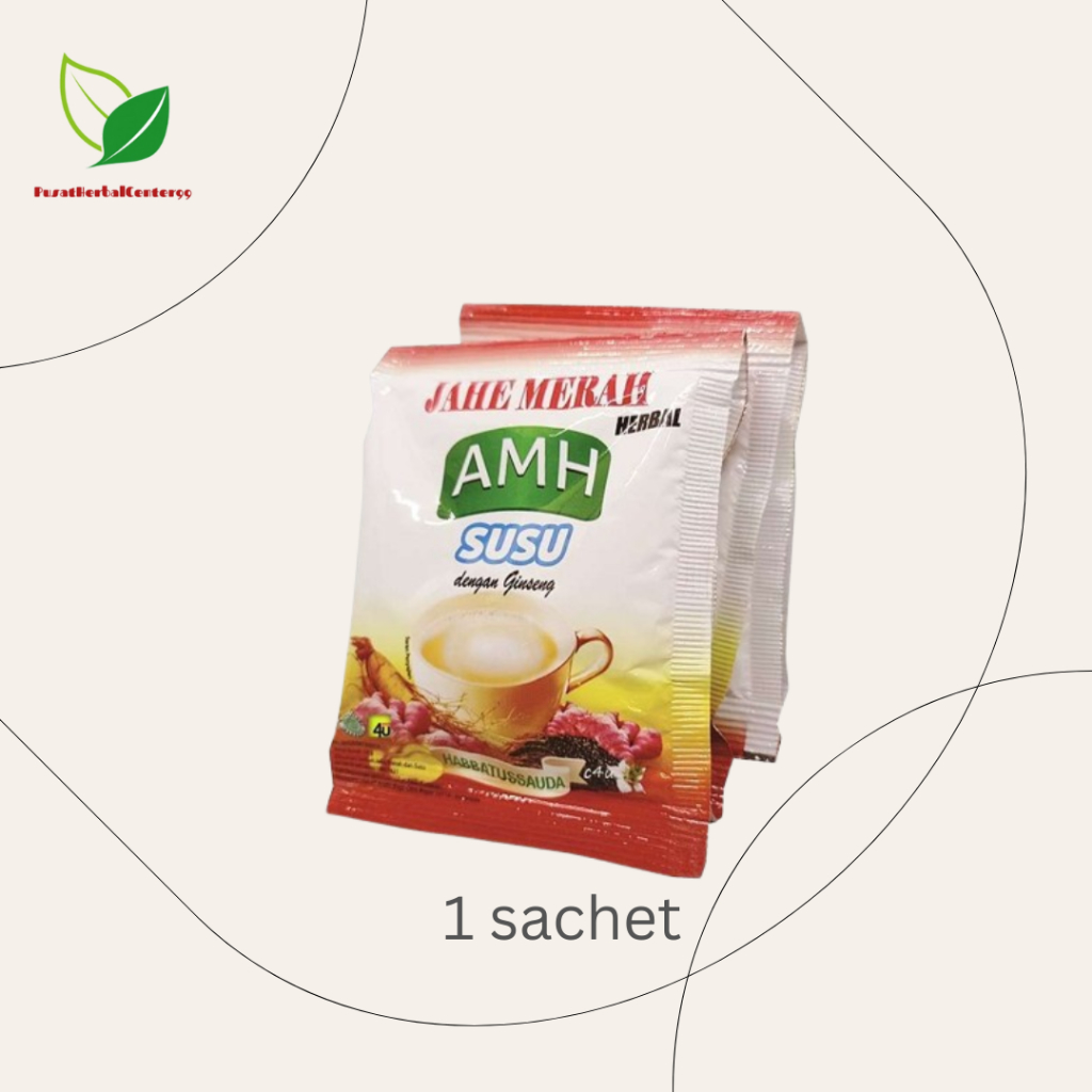 AMH Jahe Merah Susu + Ginseng Sachet – Untuk Vitalitas