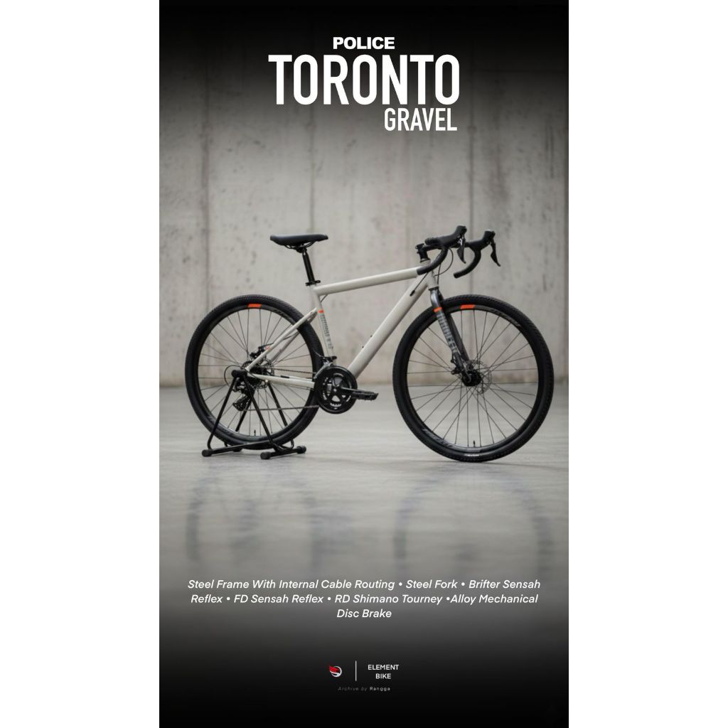 Sepeda Balap Roadbike Element POLICE Toronto 8 Speed