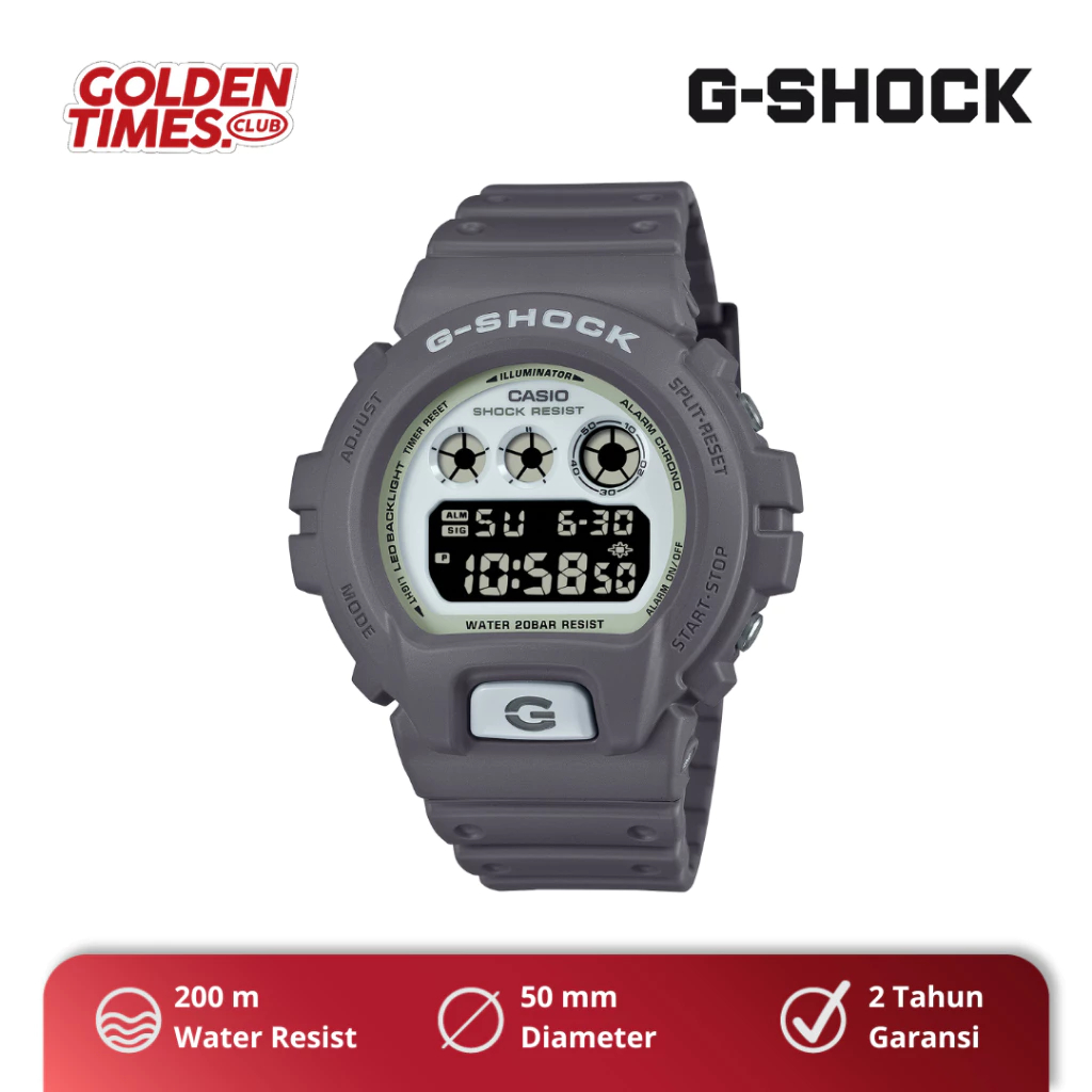 Jam Tangan Pria G-Shock DW-6900HD-8DR ''Grey'' BNIB Fullset PROMO