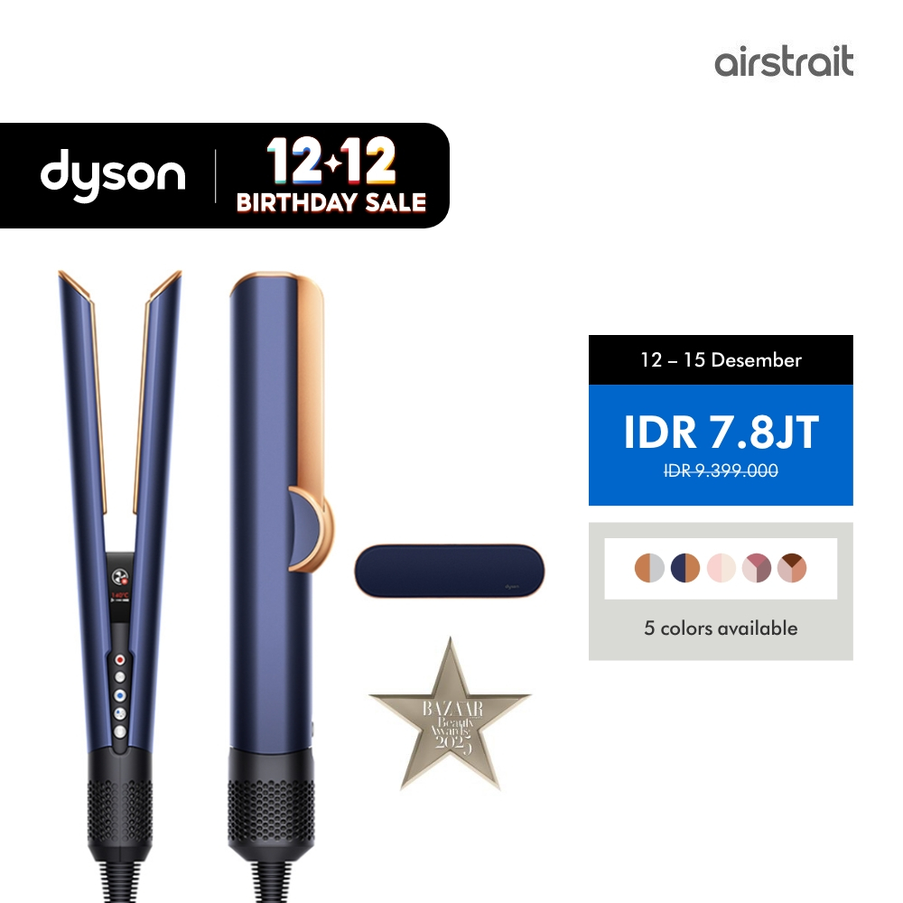 Dyson Airstrait ™ straightener HT01 (Prussian Blue/Rich Copper) - Meluruskan rambut dari basah ke ke