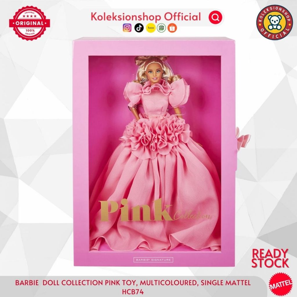 Barbie Pink Collection Barbie Signature (HCB74) Label Mattel