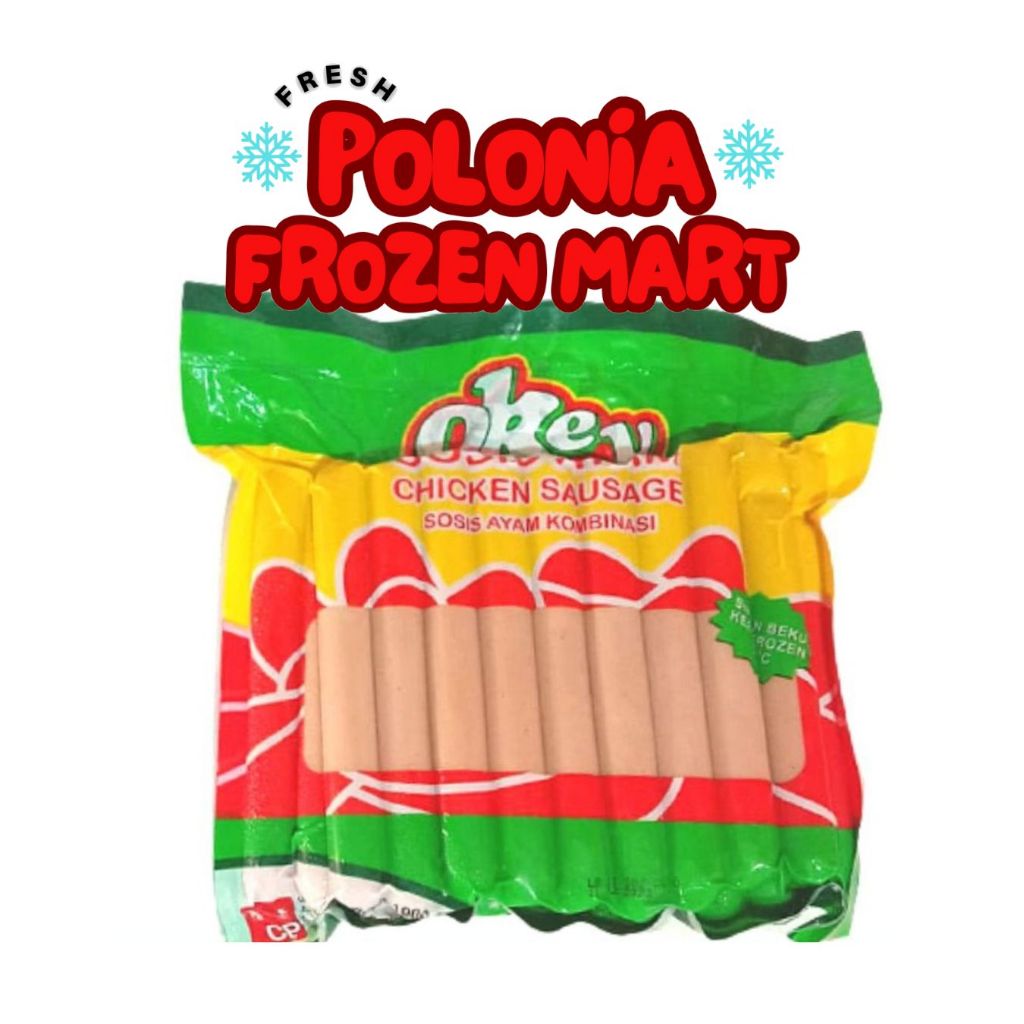 OKEY Sosis Ayam 1kg / Sosis Okey - polonia frozen