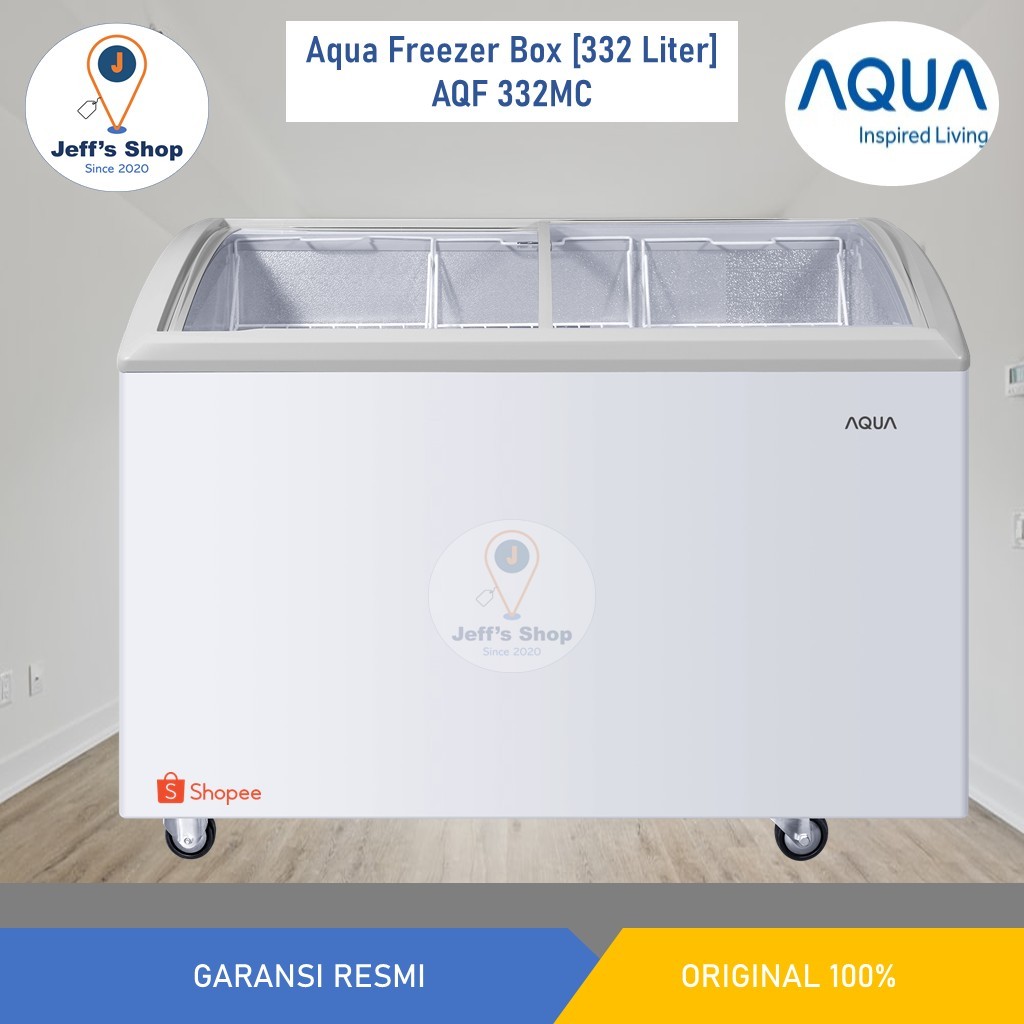 Aqua Freezer Box / Chest Freezer Sliding Door [332 Liter] AQF 332MC