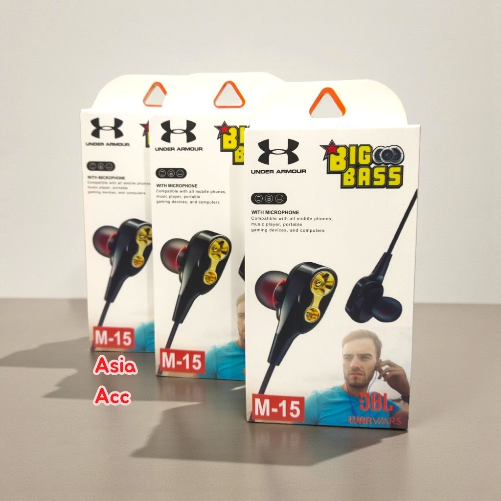 Headset JBL Extrabass M15 Handsfree JBL Extrabass M15 Earphone JBL M15 Extrabass