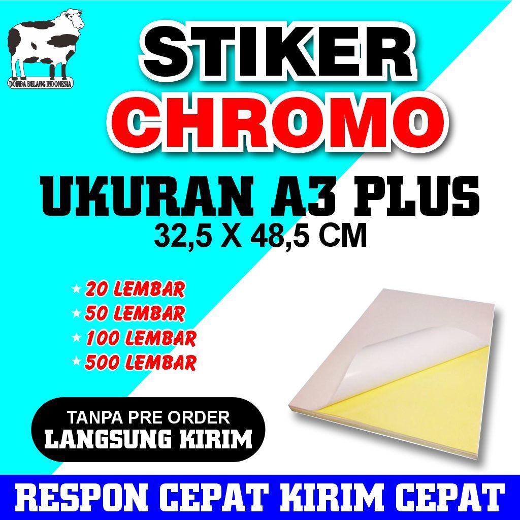 Stiker Glossy Cromo Camel A3+ 20 Lembar