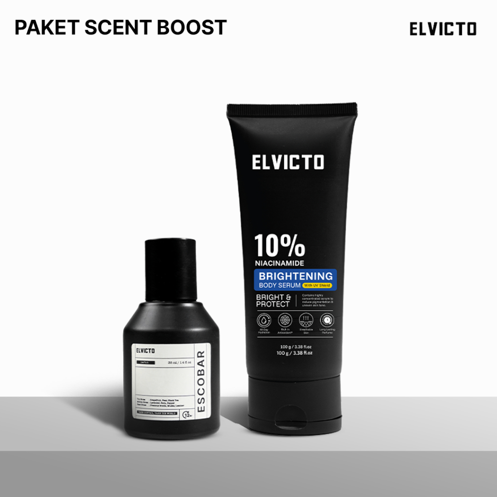 ELVICTO PAKET SCENT BOOST | Brightening Body Serum & Escobar Extrait de Parfum
