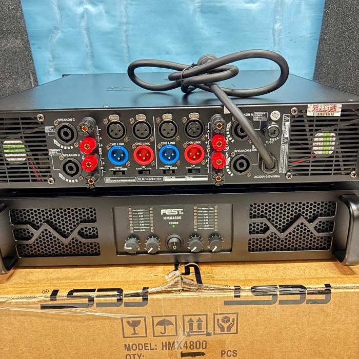Power Fest HMX 4800 Original 4 Channel Amplifier FEST HMX-4800 Class H