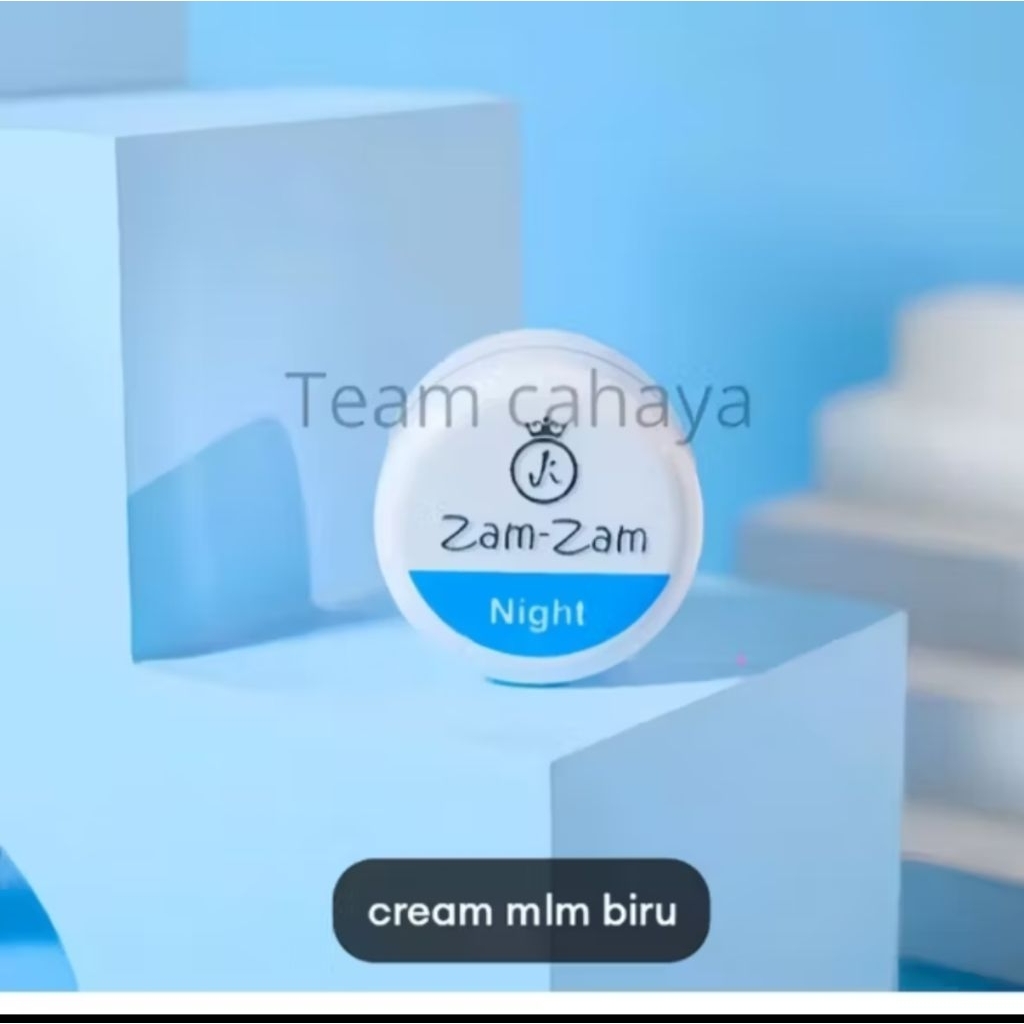 ecer krim malam biru skincare zamzam original bisa bayar ditempat harga promo