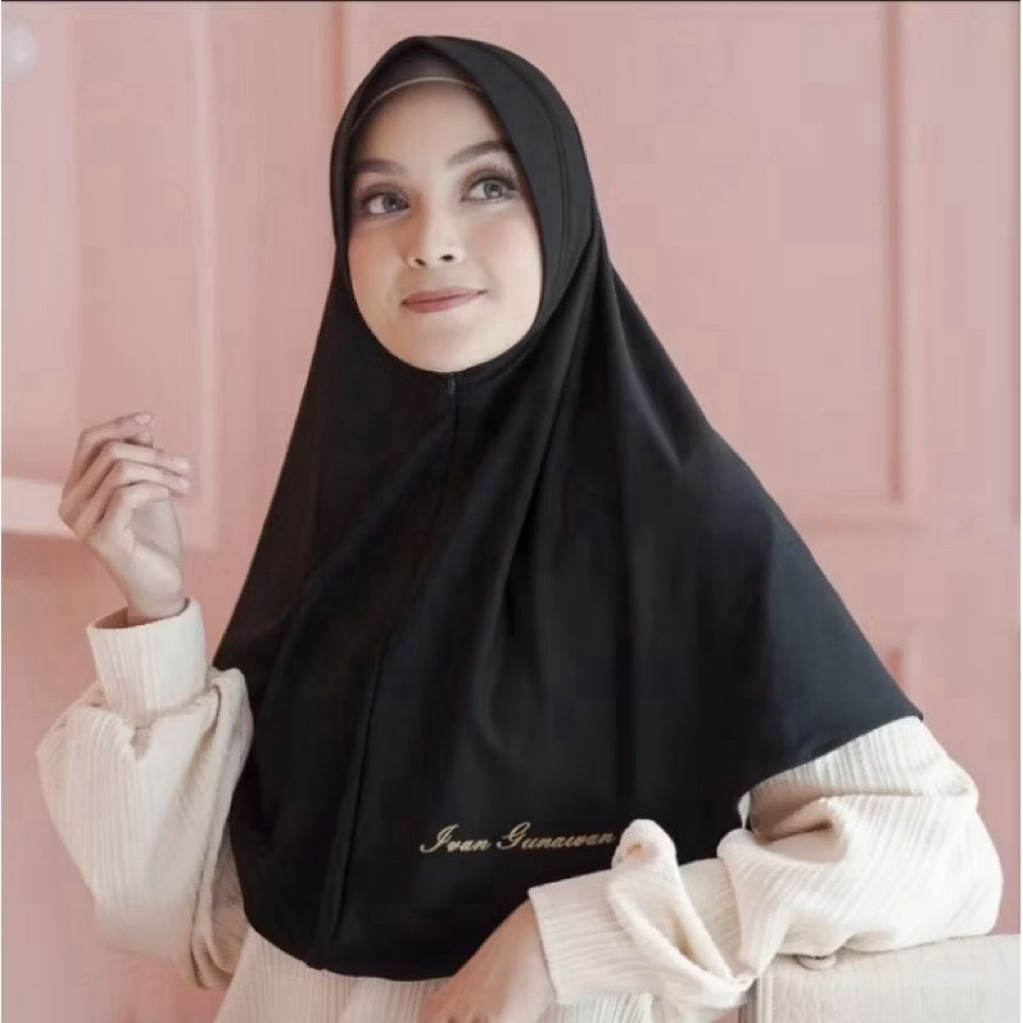 Hijab bergo ivan gunawan original ada ziper