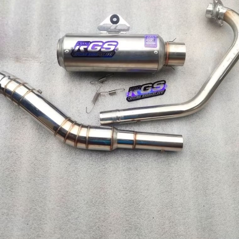 KNALPOT RGS ORIGINAL TYPE DPJ GP1 PNP MOTOR SATRIA FU VIXION JUPITER MX OLD NEW MP GL CB TIGER DLL