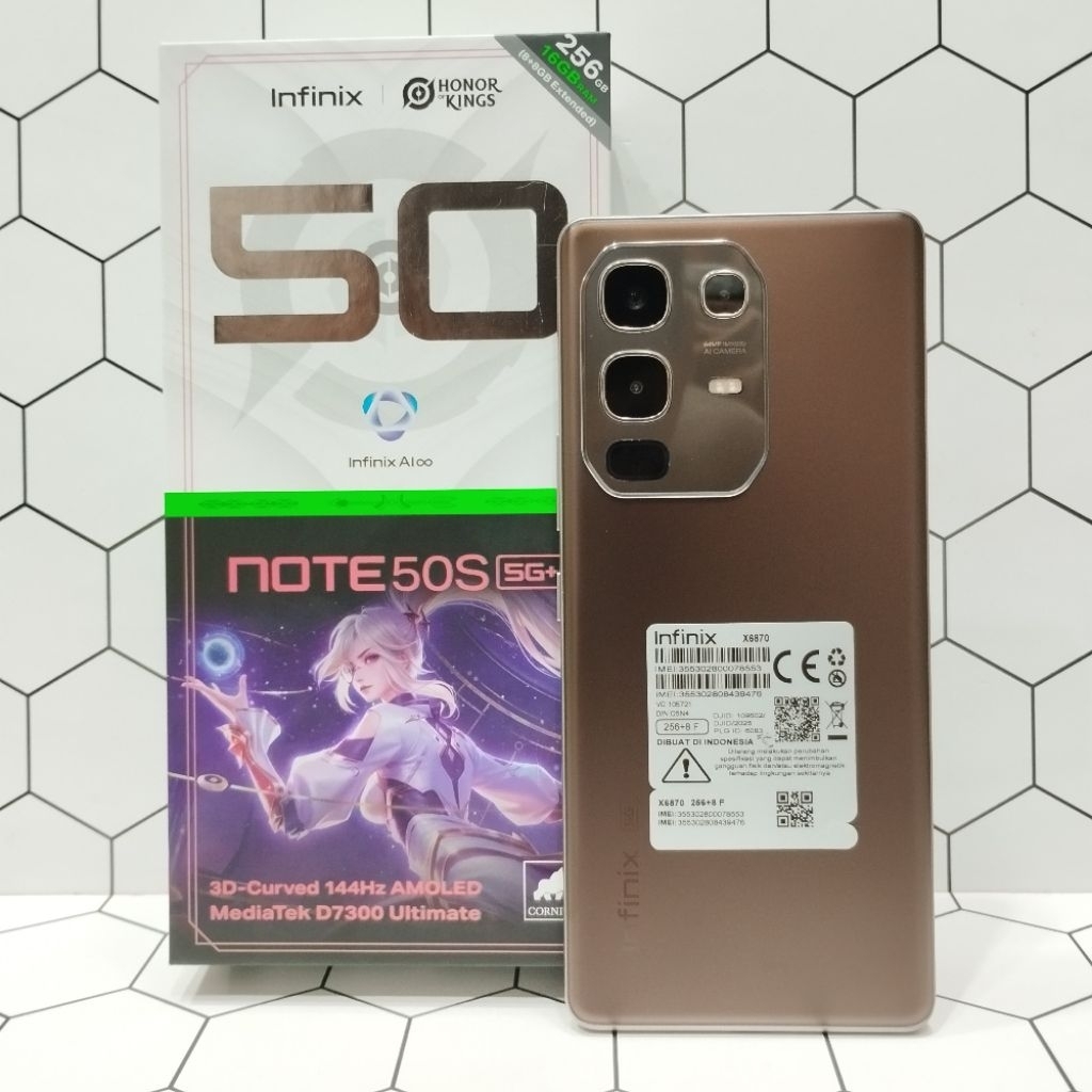 INFINIX NOTE 50S 5G 8/256GB HP SECOND FULLSET
