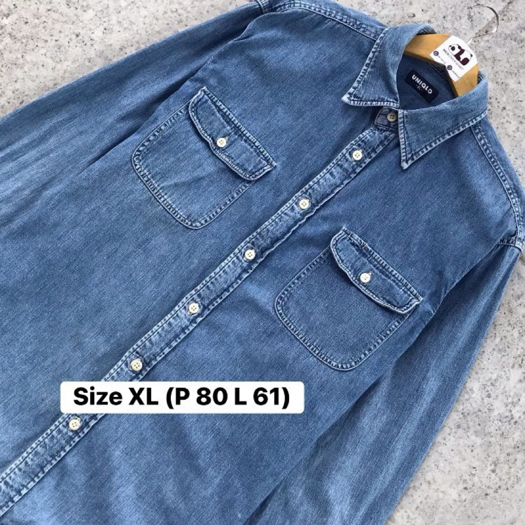 Work Shirt Denim Uniqlo