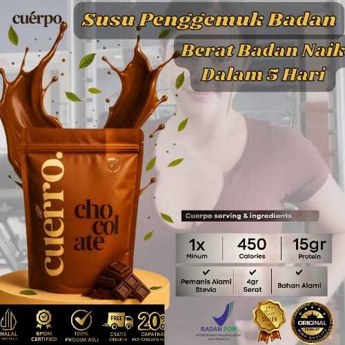 PROMO Cuerpo Coklat Susu Tinggi Protein Dan Tinggi Kalori Penambah Berat Badan Halal BPOM