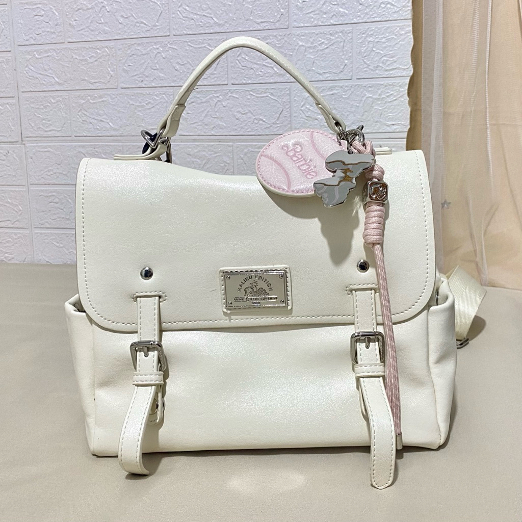 PRELOVED Bag 3in1 Ransel Shoulder bag Merk Barbie Malibu ORIGINAL DISNEY Add BOX VIRAL LEBARAN KEKIN