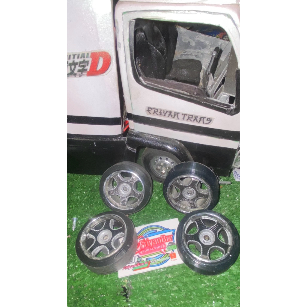 Ban velg rc WPL D12 D22 D42 hex 5mm custom ala samlong