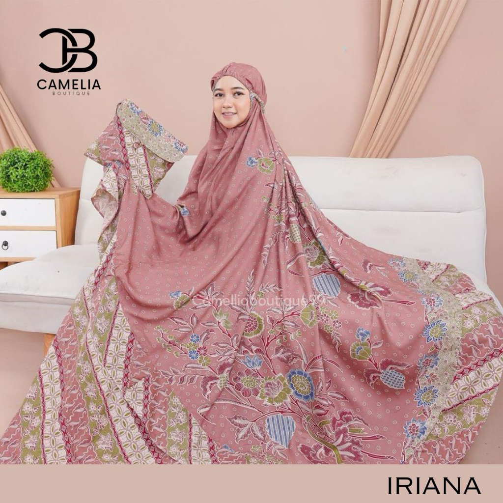 mukena IRIANA dewasa batik jumbo TERMURAH rayon berkualitas ecer grosir