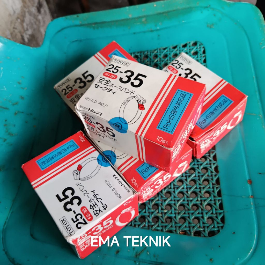 Clamp toyox fs 35 25-35 1Box berisi 10 pcs